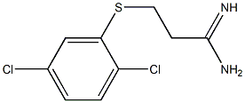 3-[(2,5-dichlorophenyl)sulfanyl]propanimidamide Structure