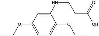3-[(2,5-diethoxyphenyl)amino]propanoic acid Struktur