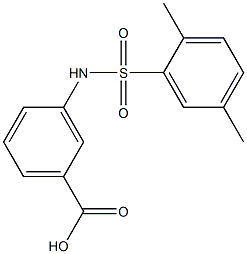 3-[(2,5-dimethylbenzene)sulfonamido]benzoic acid,,结构式