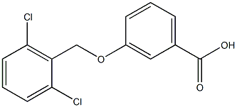 3-[(2,6-dichlorophenyl)methoxy]benzoic acid 化学構造式