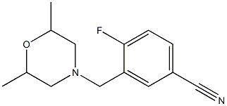 3-[(2,6-dimethylmorpholin-4-yl)methyl]-4-fluorobenzonitrile