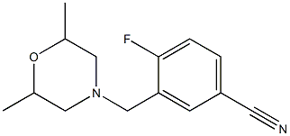  3-[(2,6-dimethylmorpholin-4-yl)methyl]-4-fluorobenzonitrile