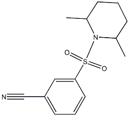 3-[(2,6-dimethylpiperidin-1-yl)sulfonyl]benzonitrile