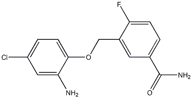 3-[(2-amino-4-chlorophenoxy)methyl]-4-fluorobenzamide