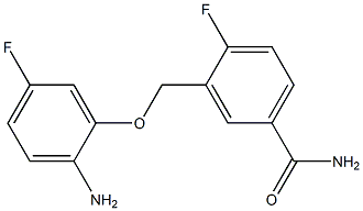 3-[(2-amino-5-fluorophenoxy)methyl]-4-fluorobenzamide