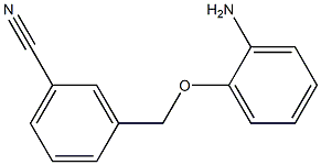 3-[(2-aminophenoxy)methyl]benzonitrile Structure