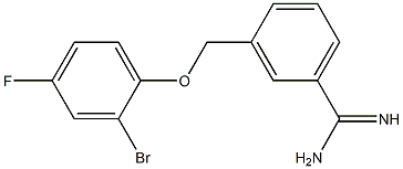 3-[(2-bromo-4-fluorophenoxy)methyl]benzenecarboximidamide