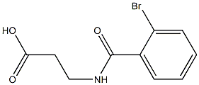 3-[(2-bromobenzoyl)amino]propanoic acid 化学構造式