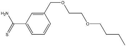 3-[(2-butoxyethoxy)methyl]benzene-1-carbothioamide Structure