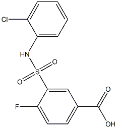 3-[(2-chlorophenyl)sulfamoyl]-4-fluorobenzoic acid