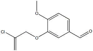 3-[(2-chloroprop-2-enyl)oxy]-4-methoxybenzaldehyde Structure