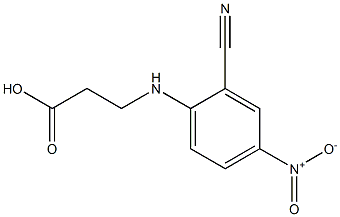 3-[(2-cyano-4-nitrophenyl)amino]propanoic acid Structure