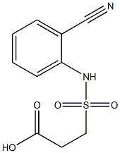 3-[(2-cyanophenyl)sulfamoyl]propanoic acid 结构式