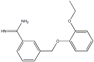 3-[(2-ethoxyphenoxy)methyl]benzenecarboximidamide