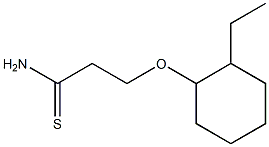 3-[(2-ethylcyclohexyl)oxy]propanethioamide,,结构式