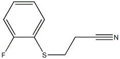 3-[(2-fluorophenyl)sulfanyl]propanenitrile Structure