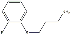 3-[(2-fluorophenyl)thio]propan-1-amine Structure