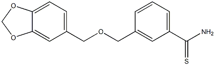 3-[(2H-1,3-benzodioxol-5-ylmethoxy)methyl]benzene-1-carbothioamide