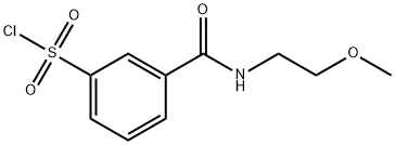 3-[(2-methoxyethyl)carbamoyl]benzene-1-sulfonyl chloride Structure