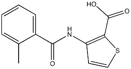 3-[(2-methylbenzoyl)amino]thiophene-2-carboxylic acid Structure