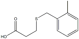 3-[(2-methylbenzyl)thio]propanoic acid Struktur