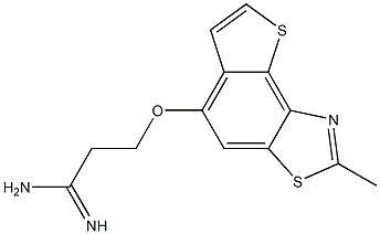 3-[(2-methylthieno[2,3-e][1,3]benzothiazol-5-yl)oxy]propanimidamide Structure