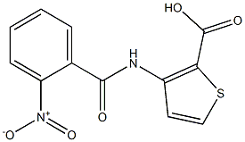 3-[(2-nitrobenzoyl)amino]thiophene-2-carboxylic acid Structure