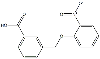 3-[(2-nitrophenoxy)methyl]benzoic acid,,结构式