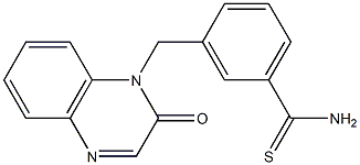 3-[(2-oxoquinoxalin-1(2H)-yl)methyl]benzenecarbothioamide