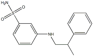 3-[(2-phenylpropyl)amino]benzene-1-sulfonamide Structure
