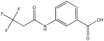 3-[(3,3,3-trifluoropropanoyl)amino]benzoic acid Struktur