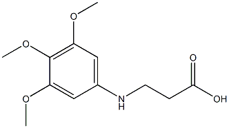 3-[(3,4,5-trimethoxyphenyl)amino]propanoic acid 结构式