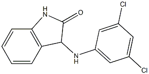 3-[(3,5-dichlorophenyl)amino]-2,3-dihydro-1H-indol-2-one,,结构式