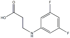 3-[(3,5-difluorophenyl)amino]propanoic acid Structure