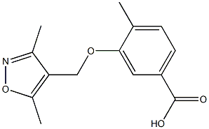 3-[(3,5-dimethylisoxazol-4-yl)methoxy]-4-methylbenzoic acid