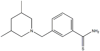  3-[(3,5-dimethylpiperidin-1-yl)methyl]benzene-1-carbothioamide