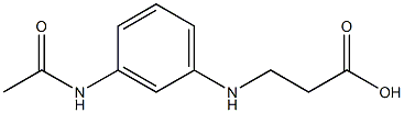 3-[(3-acetamidophenyl)amino]propanoic acid Structure