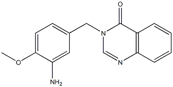 3-[(3-amino-4-methoxyphenyl)methyl]-3,4-dihydroquinazolin-4-one Structure