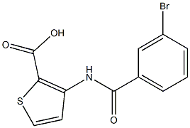 3-[(3-bromobenzoyl)amino]thiophene-2-carboxylic acid Structure