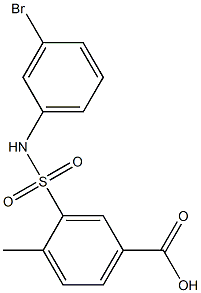 3-[(3-bromophenyl)sulfamoyl]-4-methylbenzoic acid|