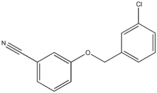 3-[(3-chlorophenyl)methoxy]benzonitrile,898732-83-7,结构式