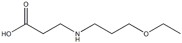 3-[(3-ethoxypropyl)amino]propanoic acid,,结构式