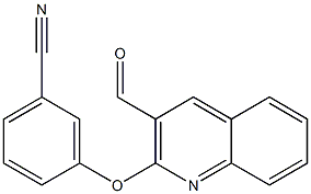 3-[(3-formylquinolin-2-yl)oxy]benzonitrile Structure