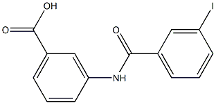 3-[(3-iodobenzene)amido]benzoic acid Struktur