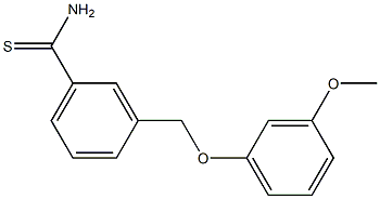  3-[(3-methoxyphenoxy)methyl]benzenecarbothioamide