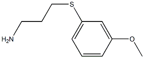 3-[(3-methoxyphenyl)thio]propan-1-amine Structure