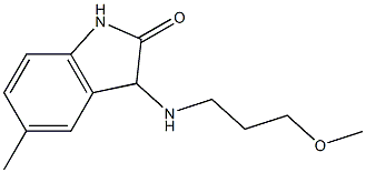 3-[(3-methoxypropyl)amino]-5-methyl-2,3-dihydro-1H-indol-2-one Struktur