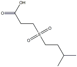 3-[(3-methylbutyl)sulfonyl]propanoic acid Structure