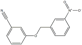 3-[(3-nitrobenzyl)oxy]benzonitrile Struktur