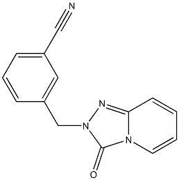 3-[(3-oxo[1,2,4]triazolo[4,3-a]pyridin-2(3H)-yl)methyl]benzonitrile Structure